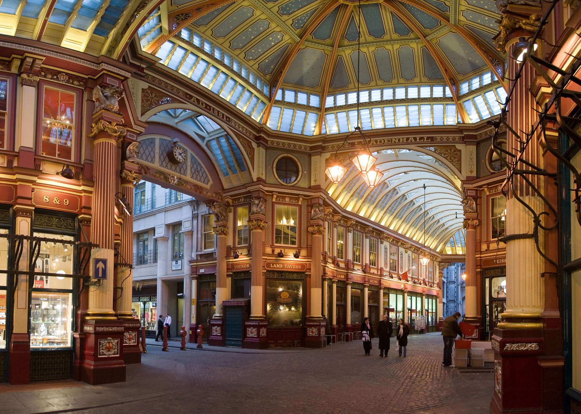 Leadenhall Market, marché couvert victorien de la City de Londres
