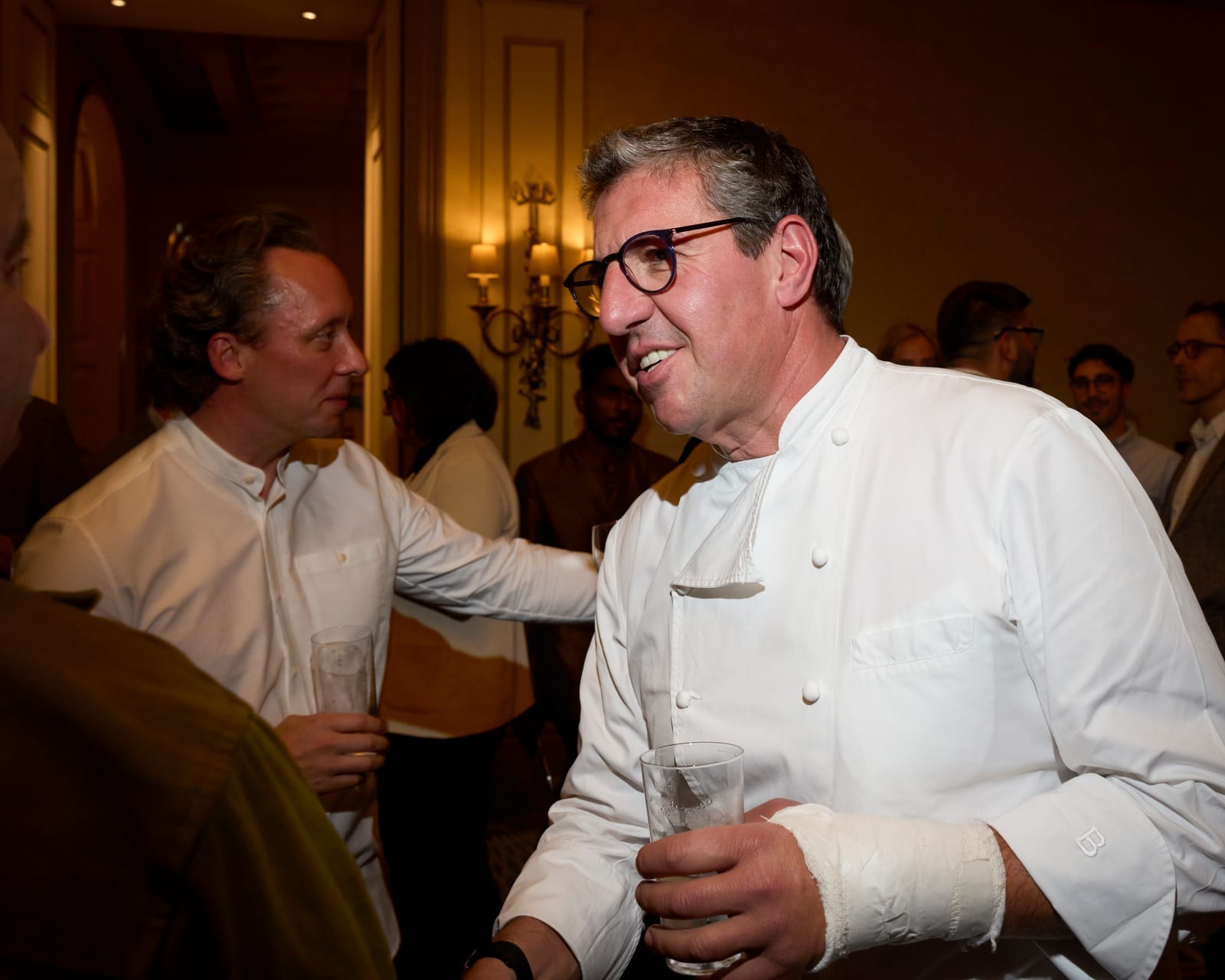 Chefs lors de la réception au Savoy