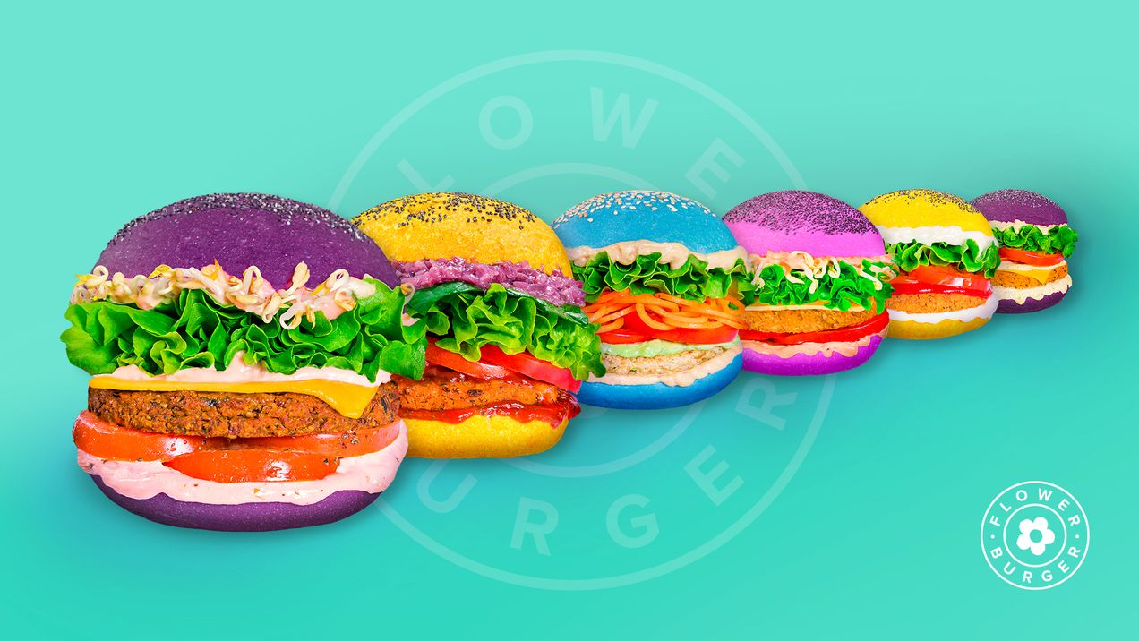 Des burgers hauts en couleur  avec Flower Burger