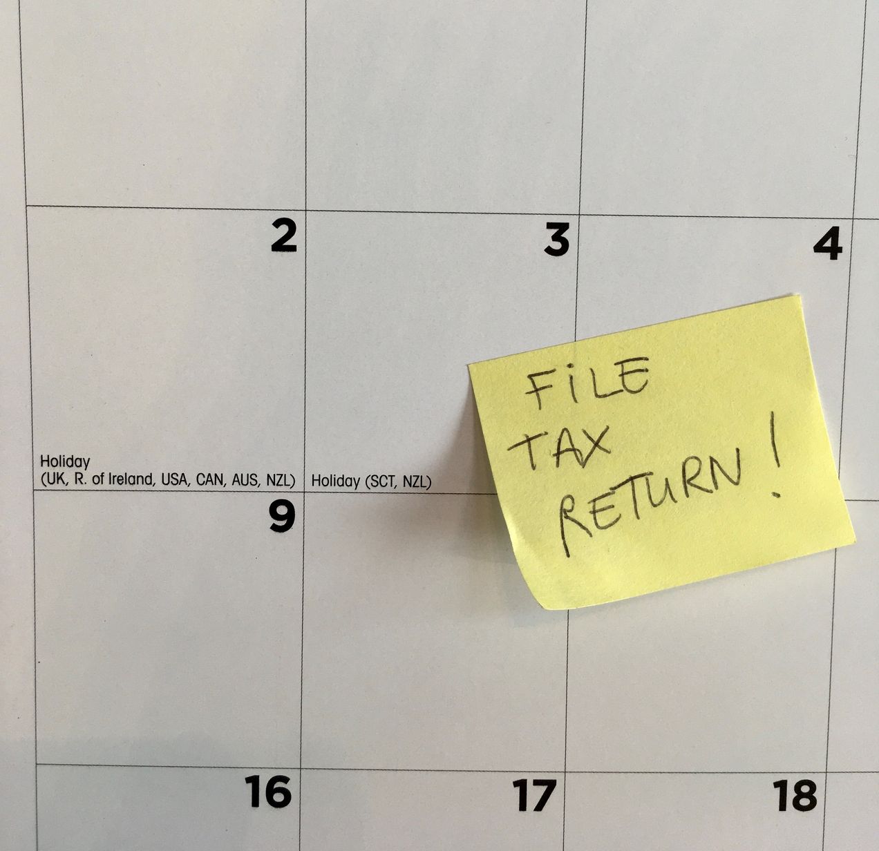 La saison des "tax returns"