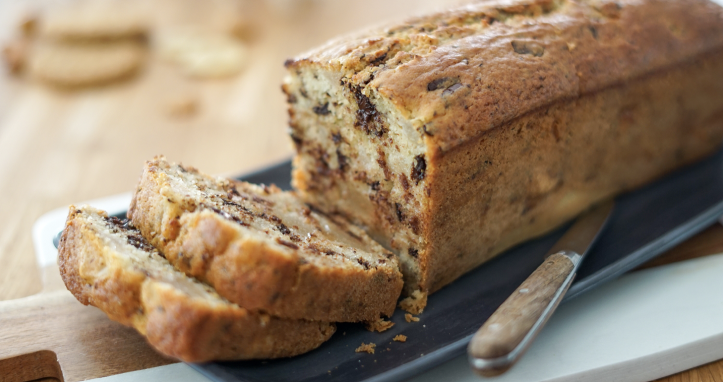 Cake poire vanille et chocolat