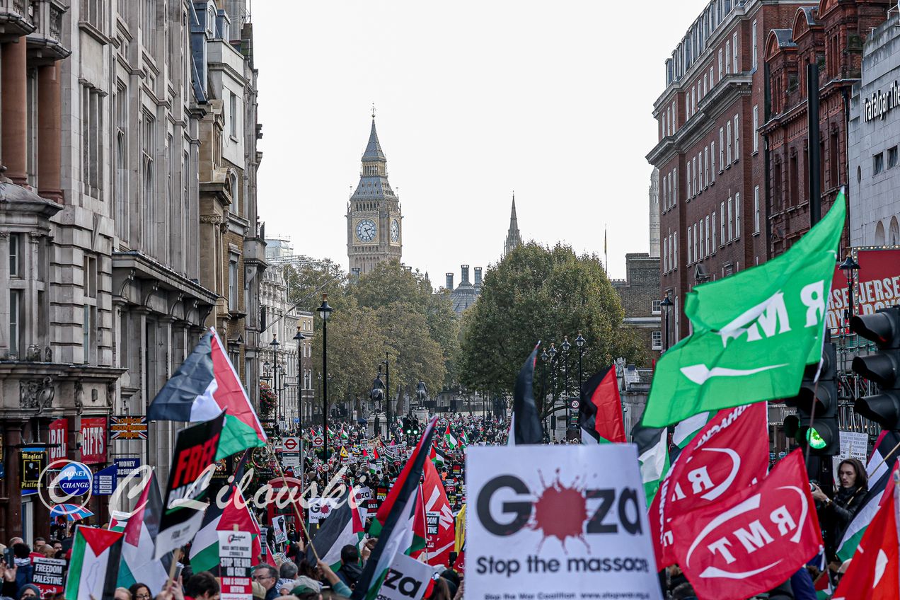 Manifestations à Londres, Paris ou New York en soutien aux Palestiniens