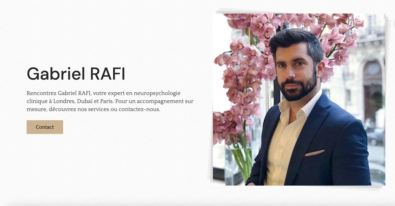 Photo de Gabriel Rafi - Neuropsychologue à Londres