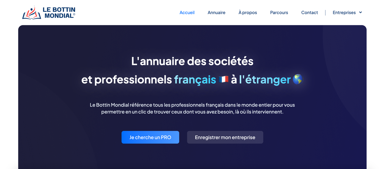 Le Bottin Mondial : L'annuaire qui connecte les entrepreneurs français à l'international