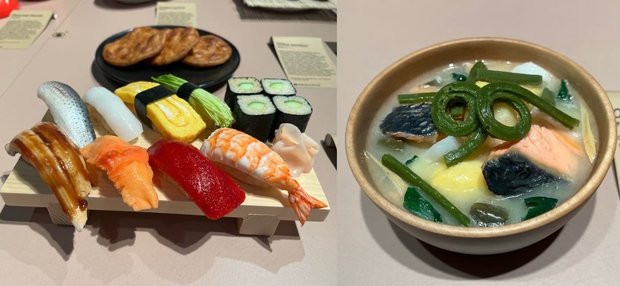 L'art de la gastronomie japonaise : une exposition toute en résine.