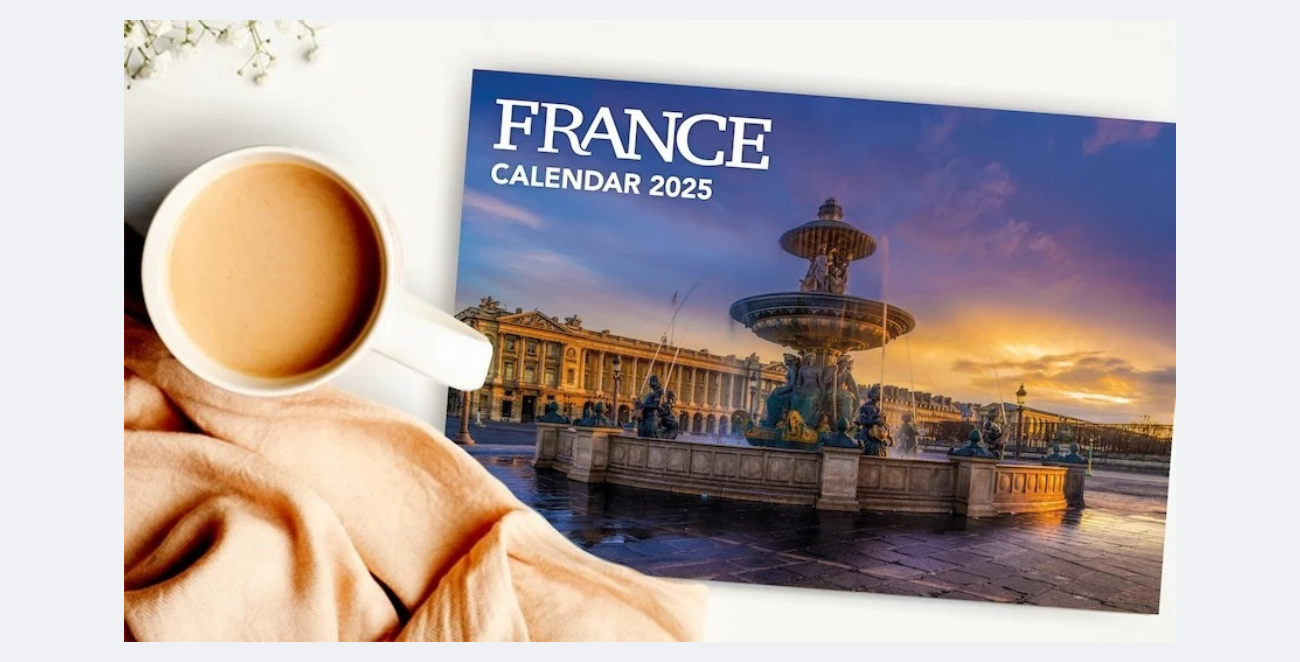 Le Calendrier FRANCE 2025 : Le Cadeau Idéal pour les Amoureux de la France