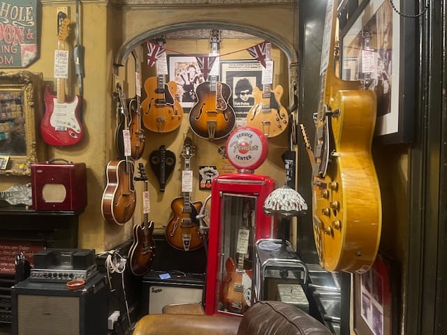 Guitares rock de Londres