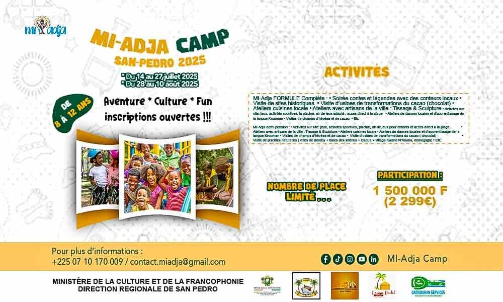 Miadja camp: San Pedro 2025, Côte d’Ivoire 🇨🇮