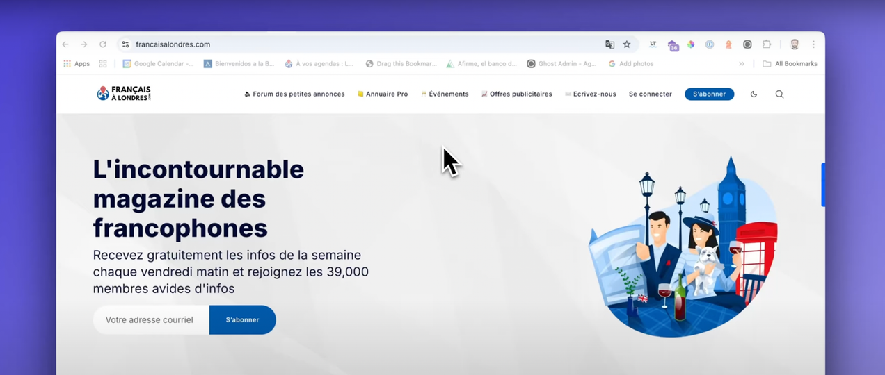 Forum, Magazine, Annuaire, Événements & Plus : Les Fonctionnalités de Francaisalondres.com en vidéo