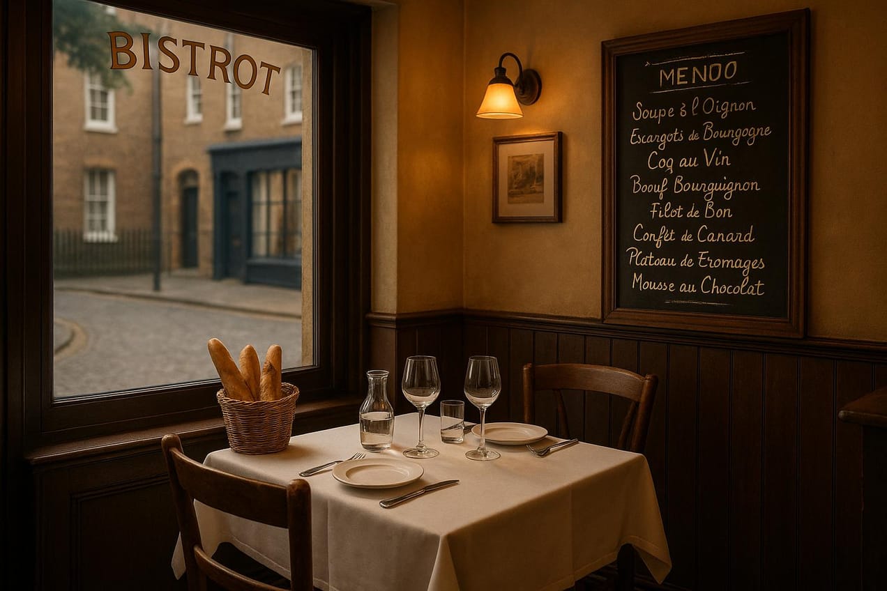 10 Restaurants Français Abordables à Londres