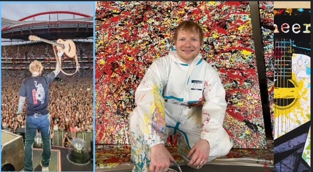 Ed Sheeran, chanteur... et peintre branché expose ses oeuvres à Londres