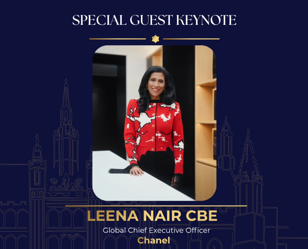 Leena Nair (Chanel) invitée d'honneur du gala de la French Chamber au Guildhall