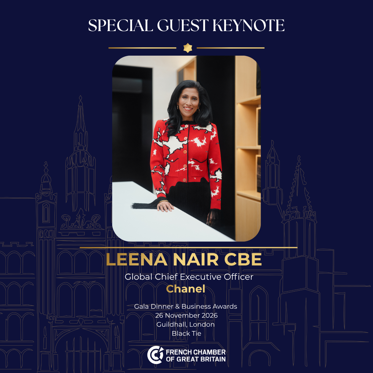 Gala Dinner & Business Awards 2026 de la French Chamber au Guildhall