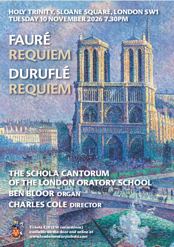 Concert a Sloane Square: Requiem de Fauré et de Duruflé