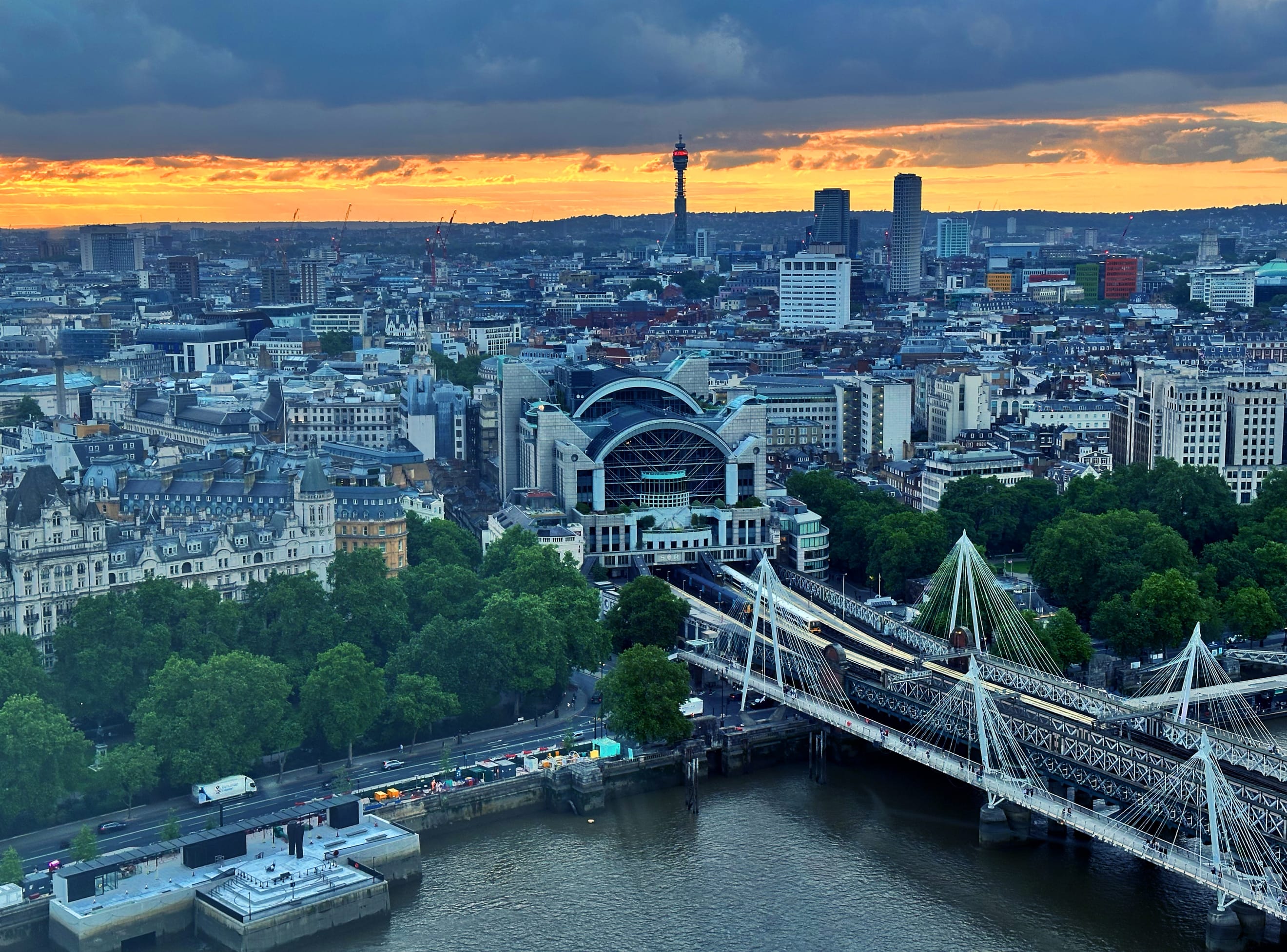 Londres vu d'en haut avec le London Eye