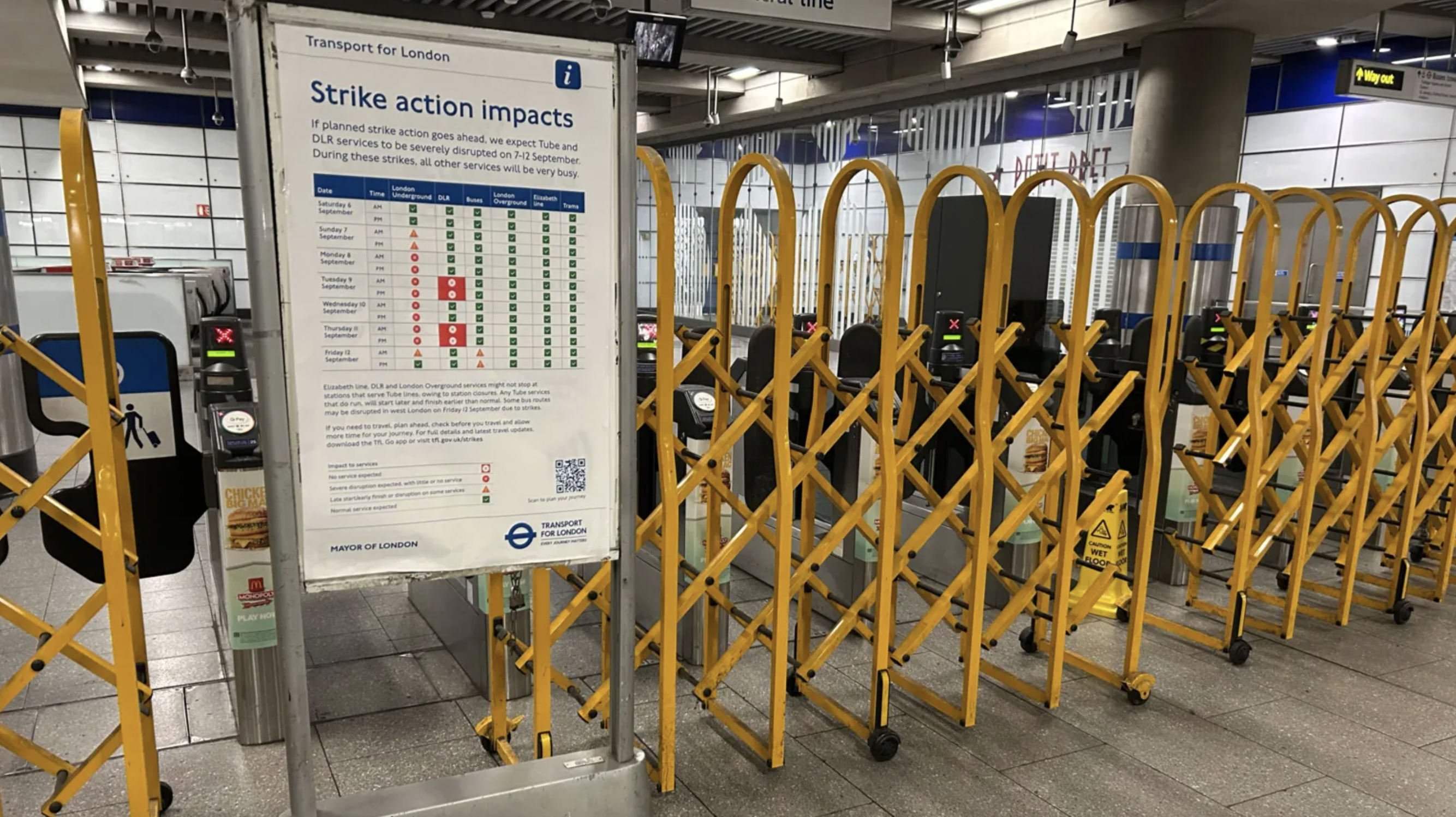 Grèves massives du métro londonien : 12 jours de perturbations au printemps