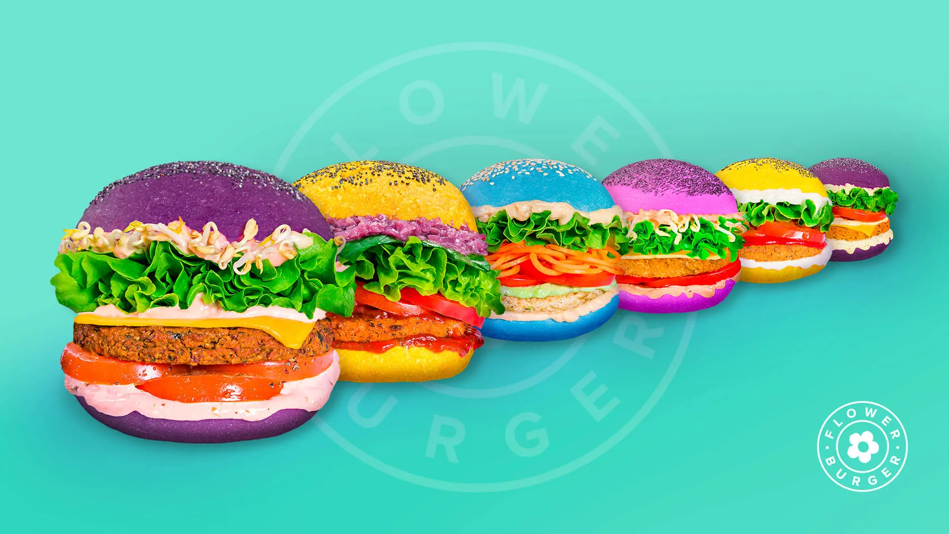 Des burgers hauts en couleur avec Flower Burger