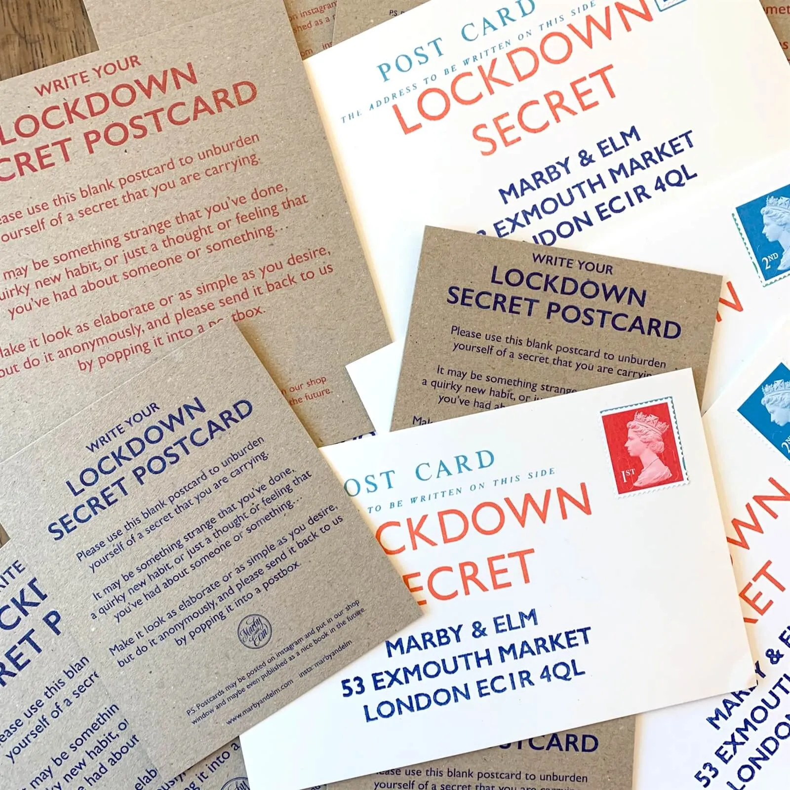 Les Londoniens révèlent leurs secrets de confinement par cartes postales